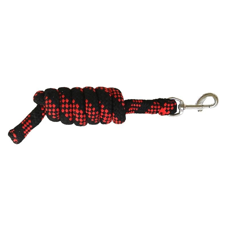 Gatsby Acrylic 6ft Lead Rope - Black/Red - 6