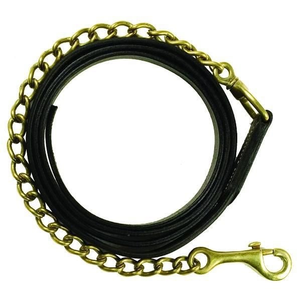 Gatsby Leather Lead with Chain - Havanna - 6