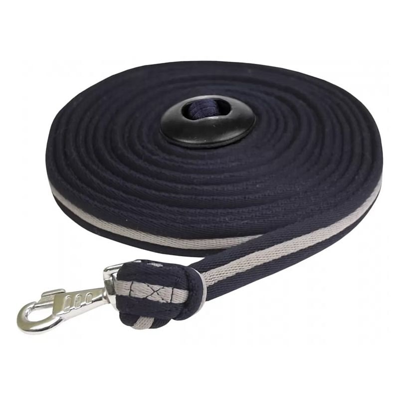 Gatsby Cushion Web Lunge Line - Navy/Grey - 25