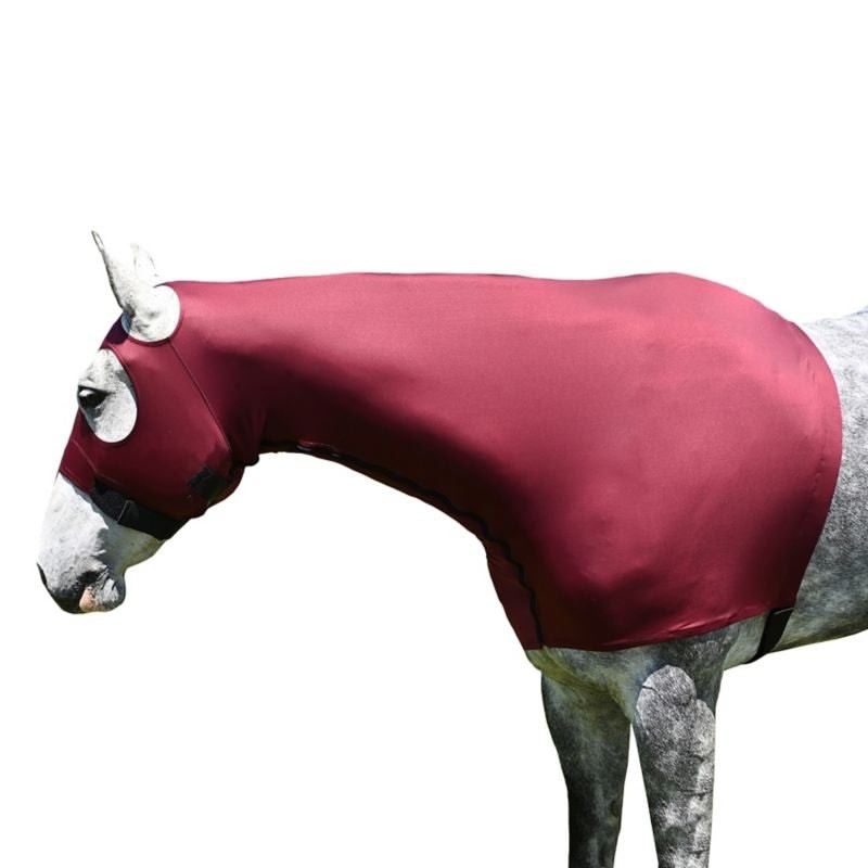 StretchX Full Zipper Slicker Hood - Burgundy - Small (500-800lbs)