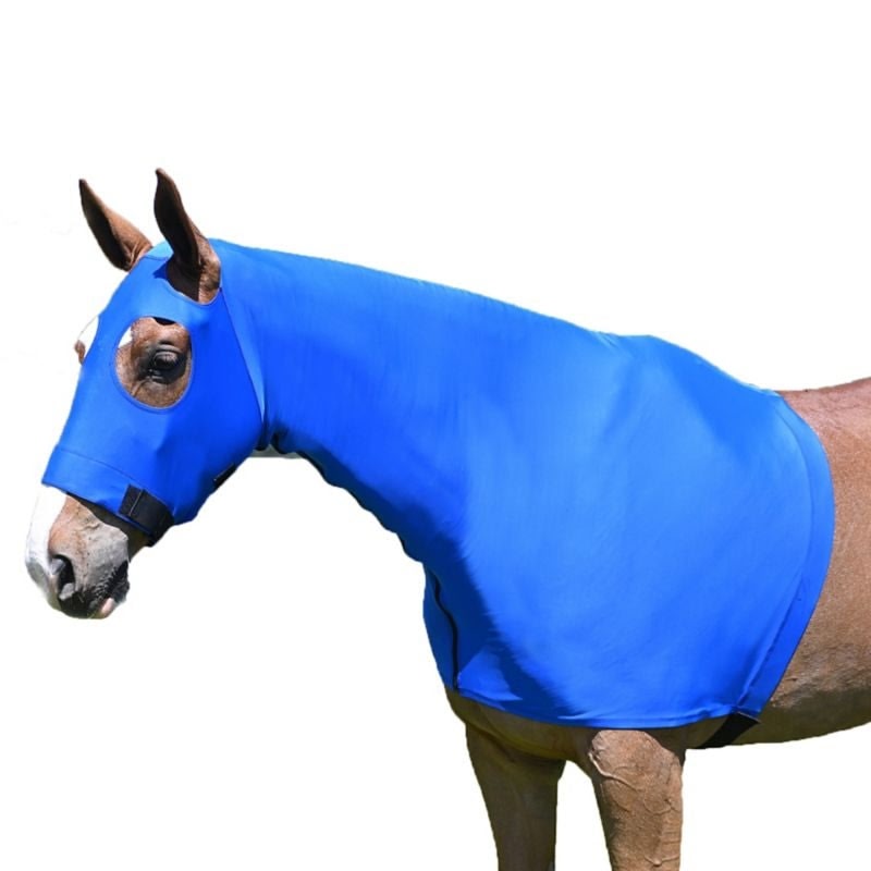 StretchX Full Zipper Slicker Hood - Teal - X-Large (1400-1600lbs)