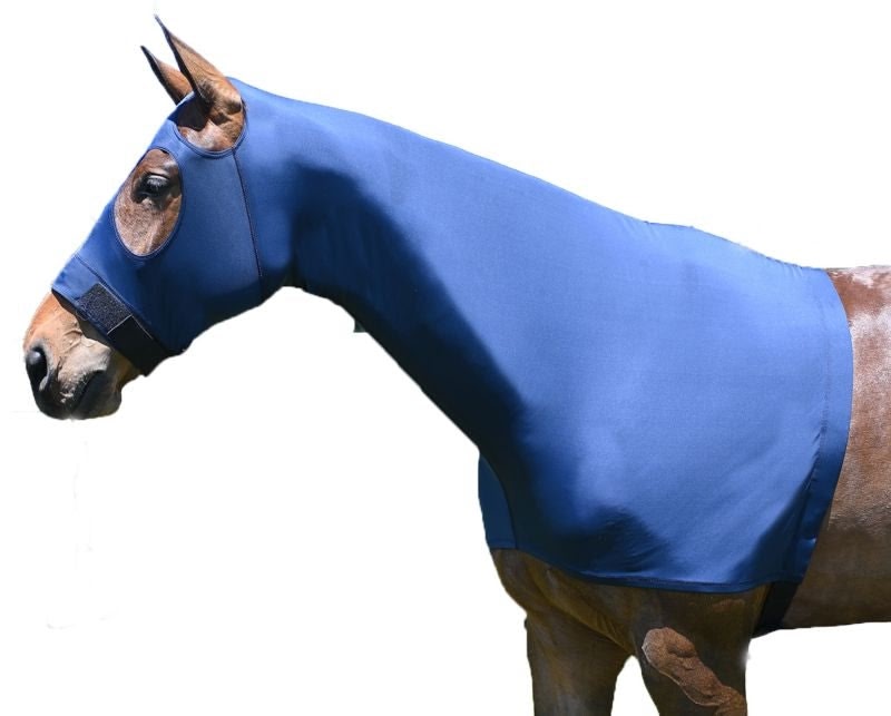 StretchX Pull On Slicker Hood - Teal - Small (500-800lbs)