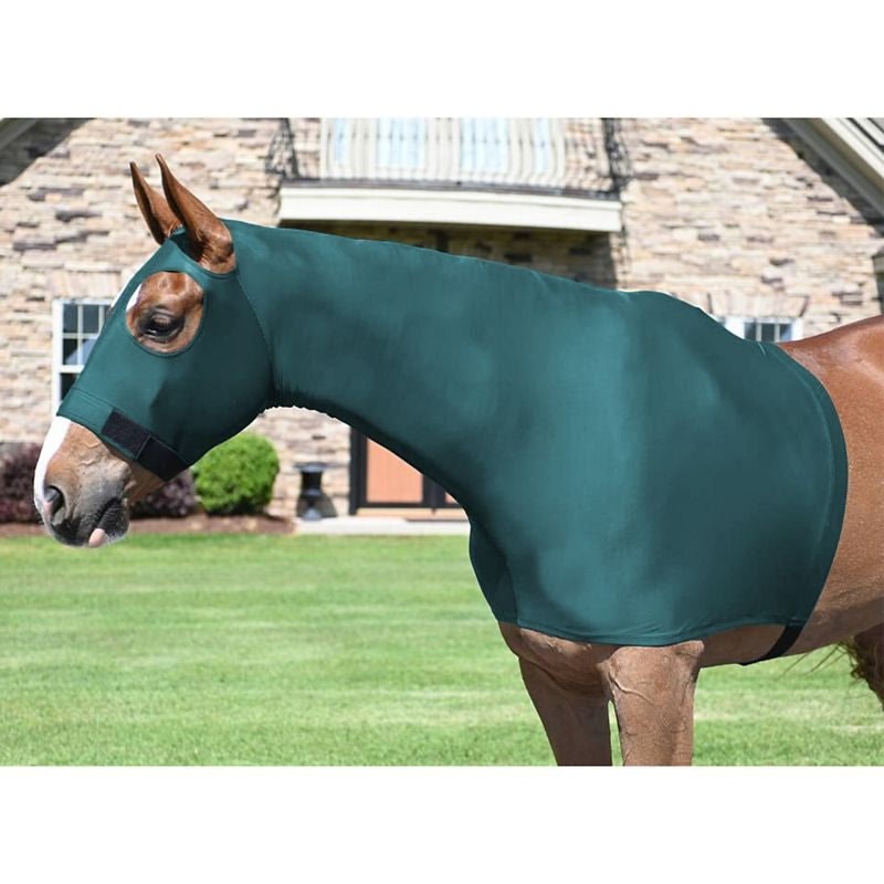 StretchX Pull On Slicker Hood - Turquoise - Small (500-800lbs)