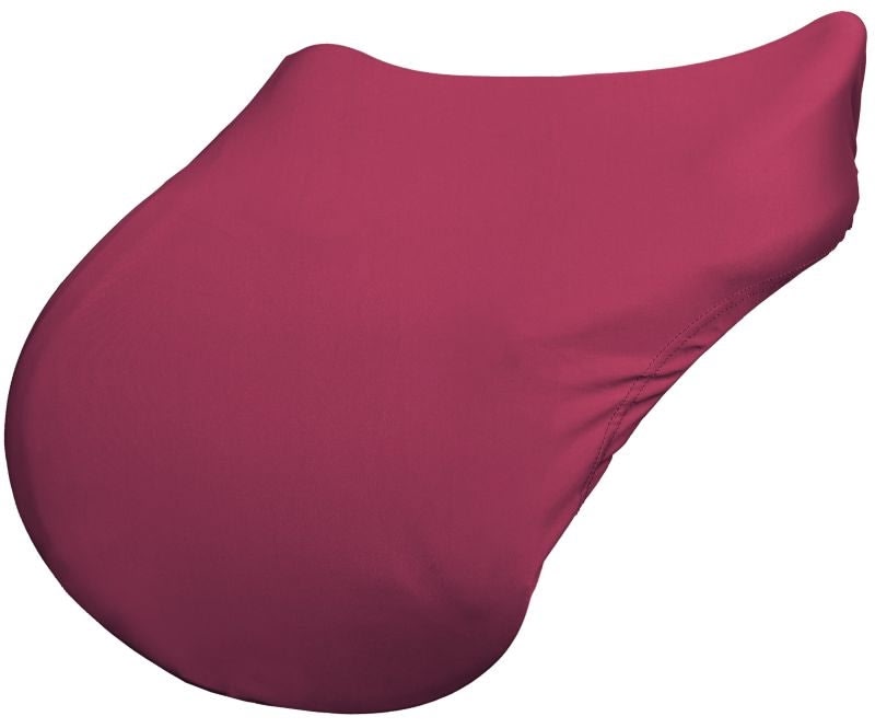 StretchX English Saddle Cover - Burgundy - Standard