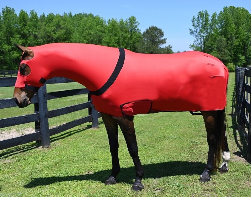 StretchX Full Slicker with Zipper - Turquoise - Large (1100-1400lbs)