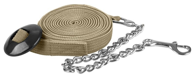 Gatsby Cotton Lunge Line 24 ft - Tan - 24 x 1"