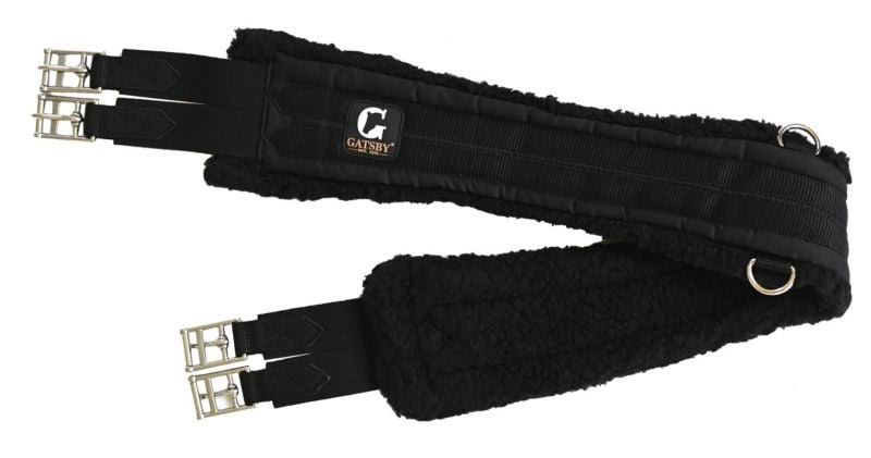 Gatsby Chafeless Fleece Girth - Black - 42