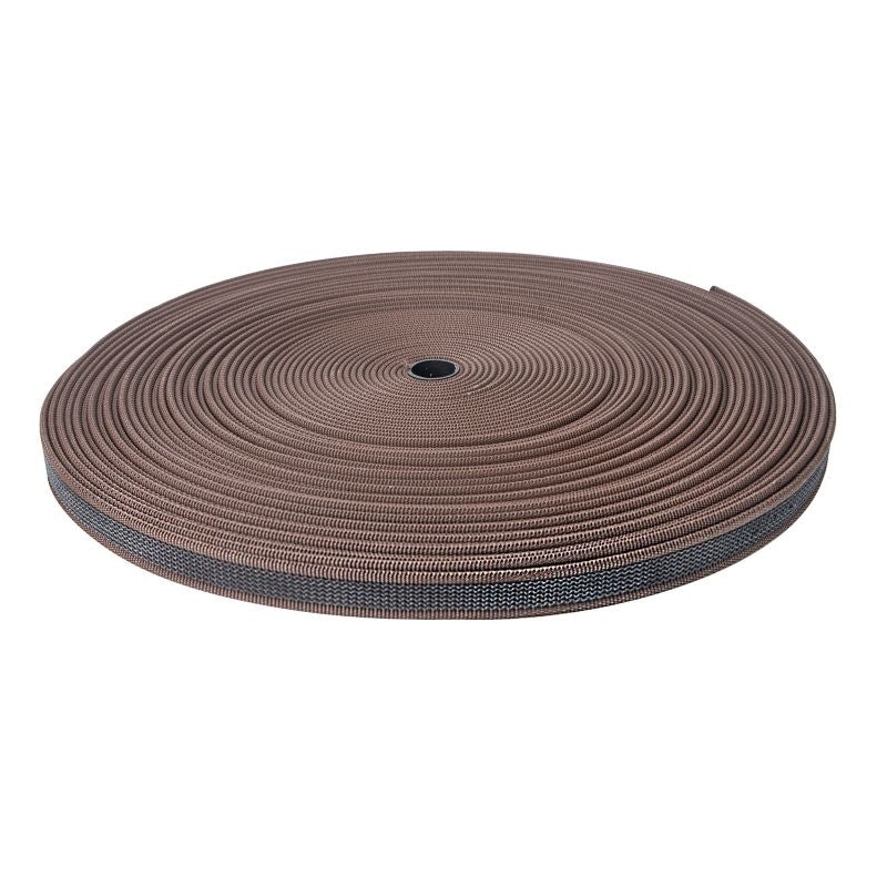 Rubber Web Grip Rein 3/4in - Brown - 3/5 Inch by 5 Meter Roll