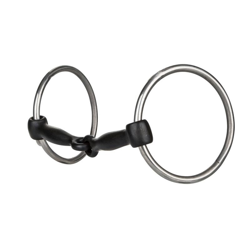 Tabelo SS Loose Ring Snaffle with 3in Rings - Stainless Steel - 5