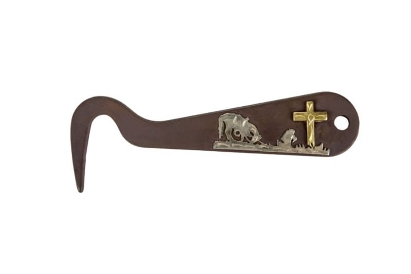 Tabelo Praying Cowboy Hoof Pick - Antiqued Brown - 6"