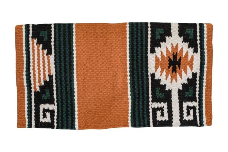 Tabelo Aztec Show Blanket 36x34 - Rust - 36 x 34