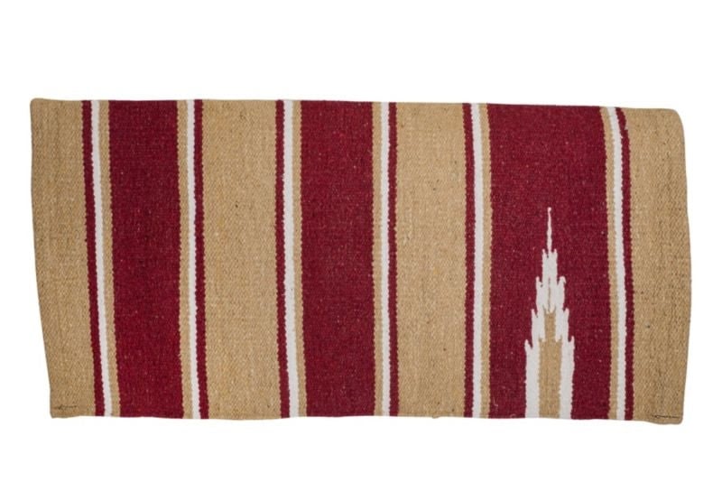 Tabelo Navajo Blanket-Standard - Burgundy/Tan - 30 x 30