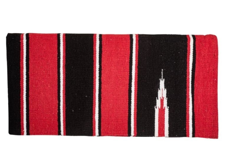 Tabelo Navajo Blanket-Standard - Black/Red - 30 x 60