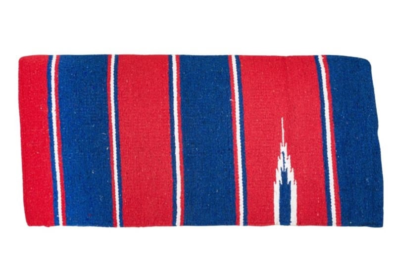Tabelo Navajo Blanket-Standard - Red/Blue - 30 x 60