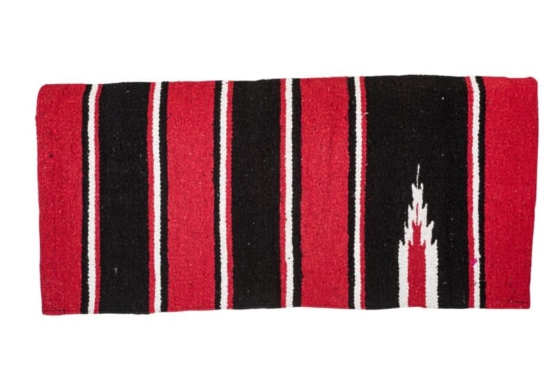 Tabelo Navajo Blanket-Standard - Black/Red - 30 x 30