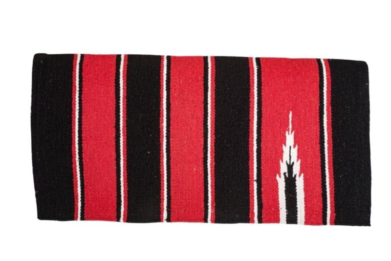 Tabelo Navajo Blanket-Standard - Red/Black - 30 x 30