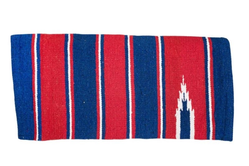 Tabelo Navajo Blanket-Standard - Red/Blue - 30 x 30