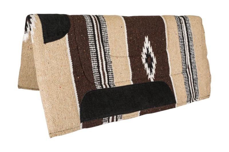 Tabelo Navajo Double Weave Pad - Brown/Tan - 32 x 32