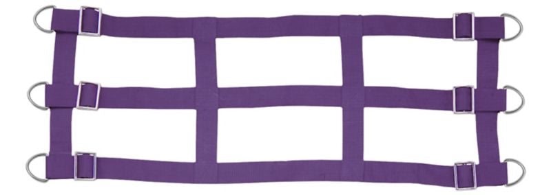 Gatsby Nylon Stall Guard with HD D-Rings - Purple - 36" - 48"