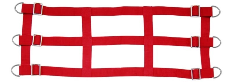 Gatsby Nylon Stall Guard with HD D-Rings - Red - 36" - 48"
