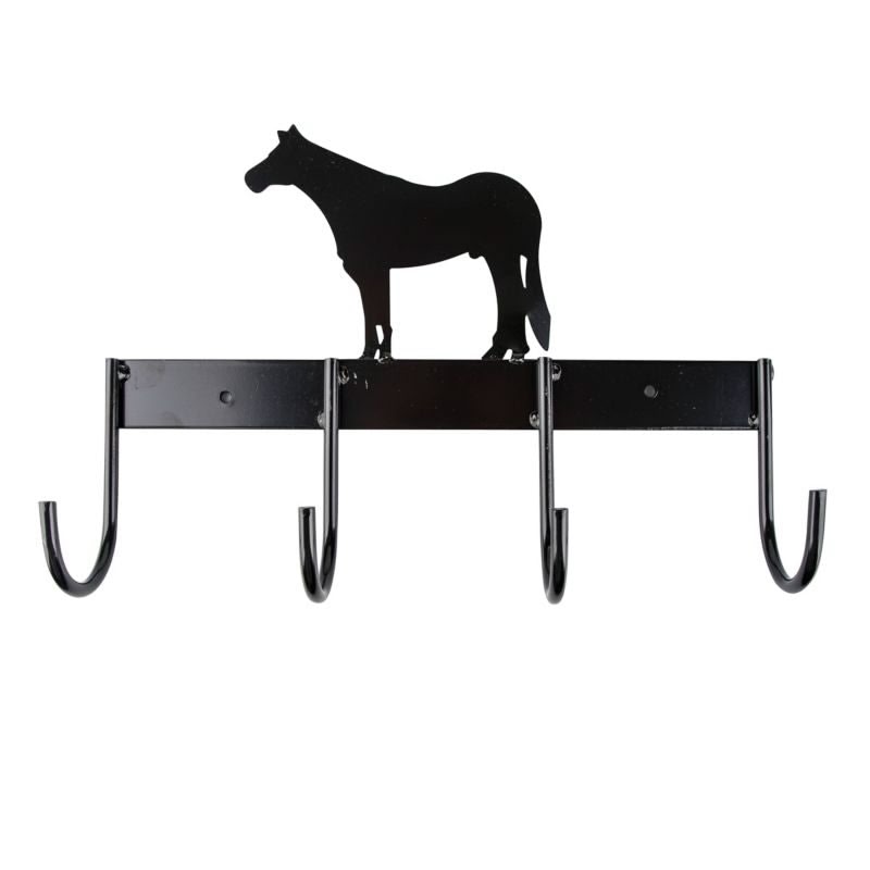 Tabelo Tack Rack with Horse - Black