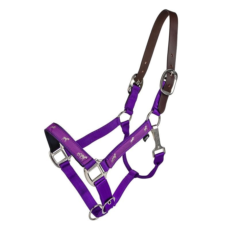 Gatsby Nylon Breakaway Halter Overlay - Purple - Cob