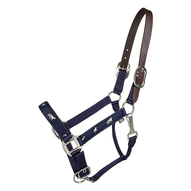Gatsby Nylon Breakaway Halter Overlay - Navy - Cob