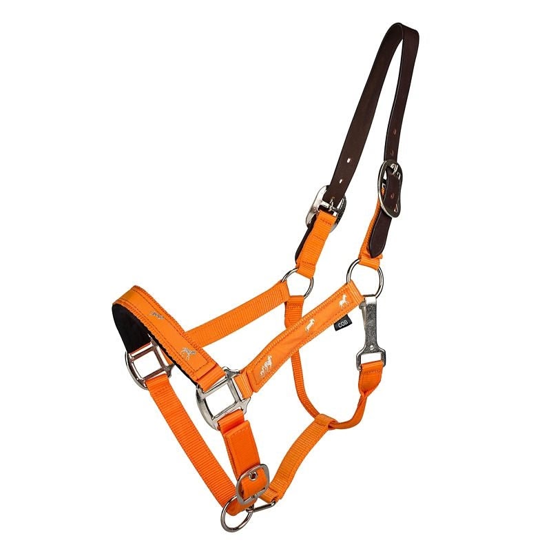 Gatsby Nylon Breakaway Halter Overlay - Orange - Cob