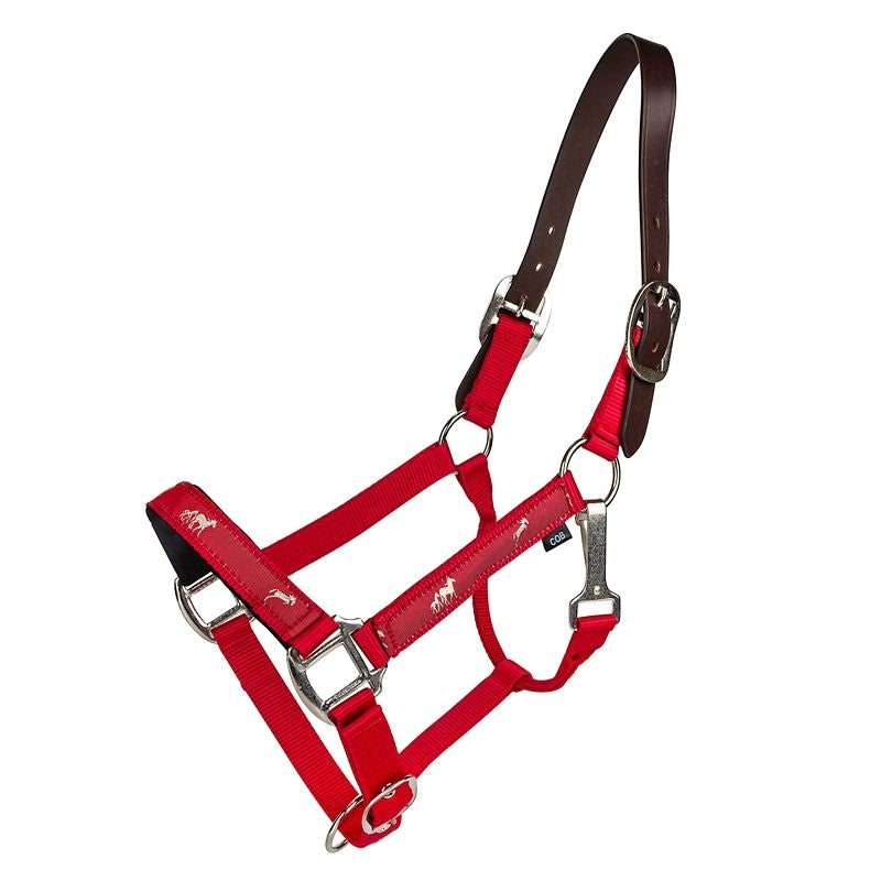 Gatsby Nylon Breakaway Halter Overlay - Brown - Horse