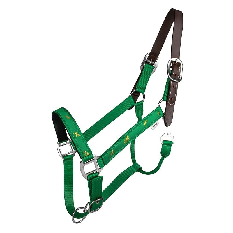 Gatsby Nylon Breakaway Halter Overlay - Hunter - Horse