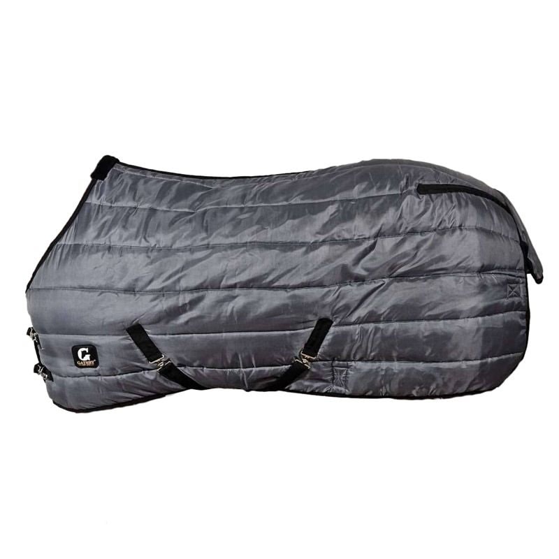 Gatsby 600D 250g Stable Blanket - Black with Grey Trim - 84