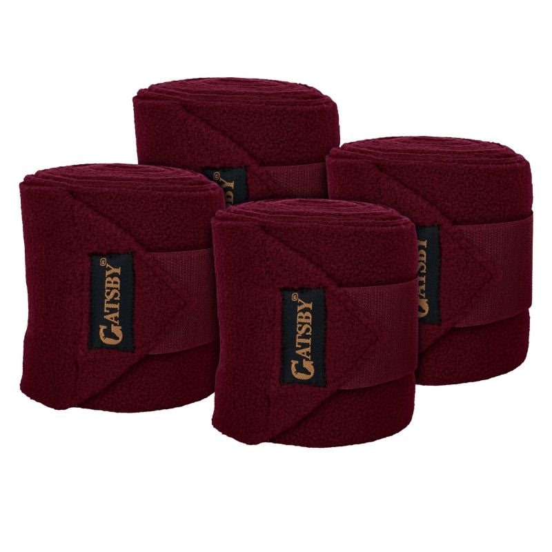 Gatsby Polo Leg Wraps - Burgundy - 10 x 4.5"