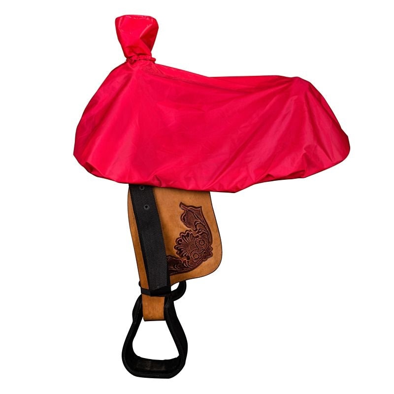 Tabelo Western Saddle Cover with Tote Bag - Red