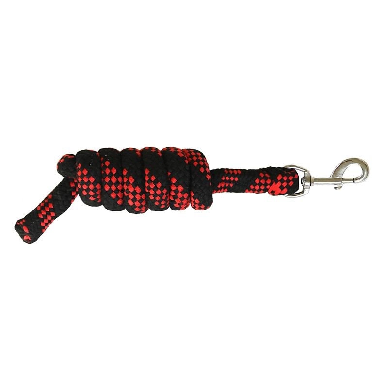 Tabelo Acrylic 6ft Lead Rope - Black/Red - 6