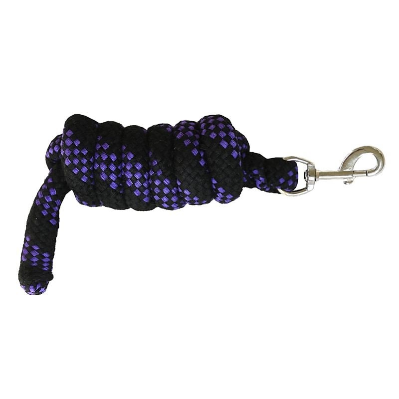 Tabelo Acrylic 6ft Lead Rope - Black/Purple - 6