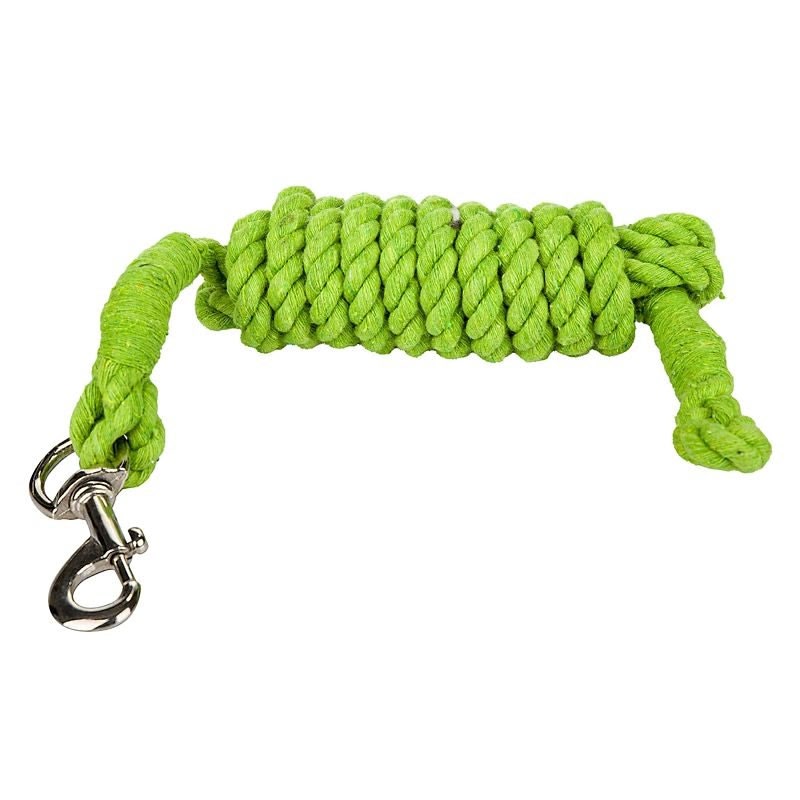 Tabelo Cotton 10ft Lead with Bolt Snap - Lime - 10