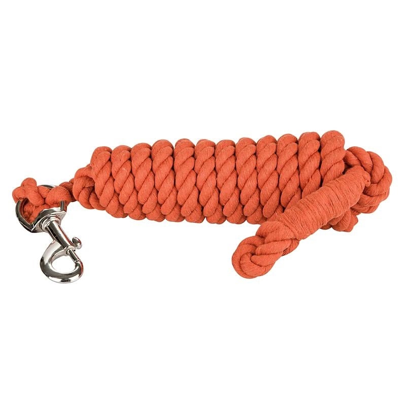 Tabelo Cotton 10ft Lead with Bolt Snap - Orange - 10