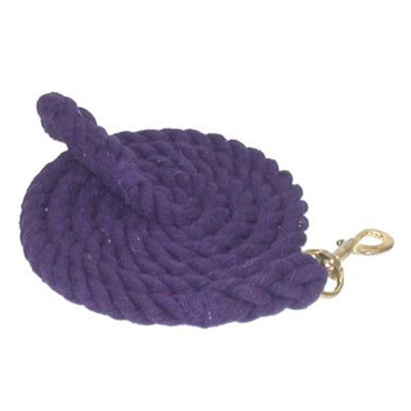 Tabelo Cotton 10ft Lead with Bolt Snap - Purple - 10