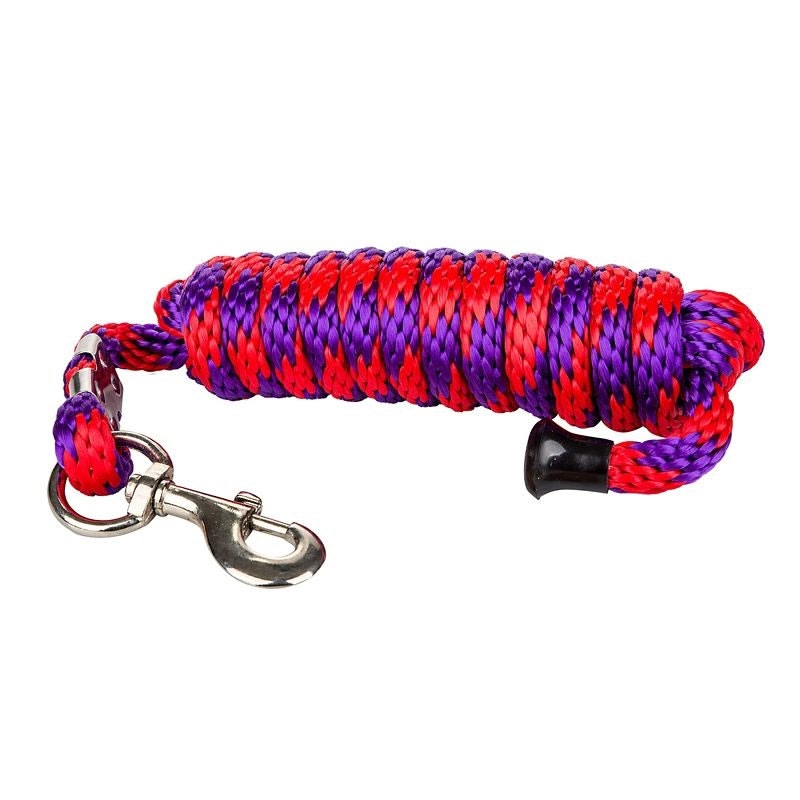 Tabelo Poly 10ft Lead with Snap - Red/Purple - 10