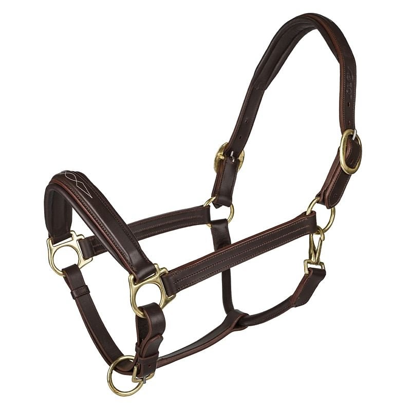 OEQ Fancy Stitched Square Raised Halter - Havana - Cob