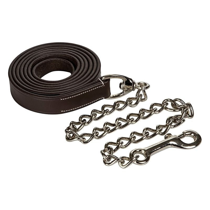 OEQ Leather Lead 30in Chain - Havana - 72"