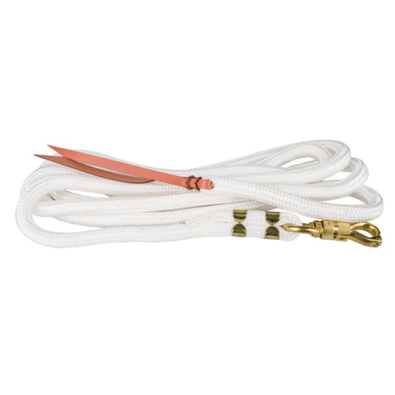 Tabelo Nylon Trainers Lead 5/8x13ft - White - 5/8" x 13
