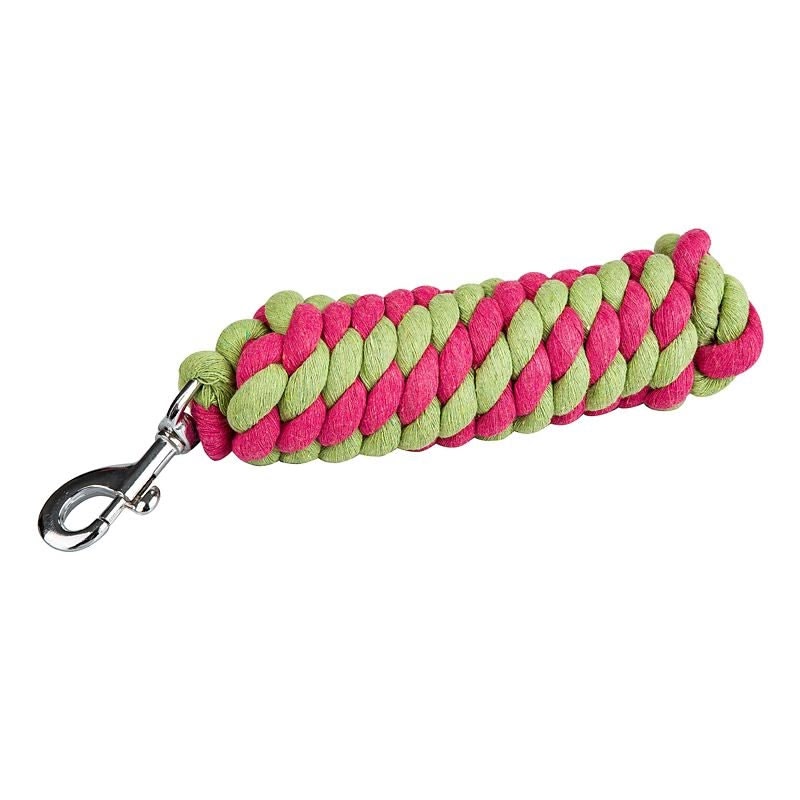 Tabelo 2-Tone Cotton Lead - Hot Pink/Lime - 3/4" x 10