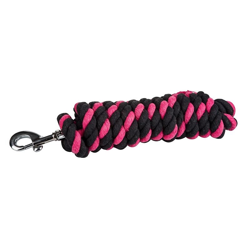 Tabelo Tri-Color Cotton Lead - Black/Hot Pink/Purple - 5/8" x 9