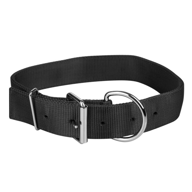 Gatsby Nylon Cattle Collar - Black - 1 3/4 x 44"