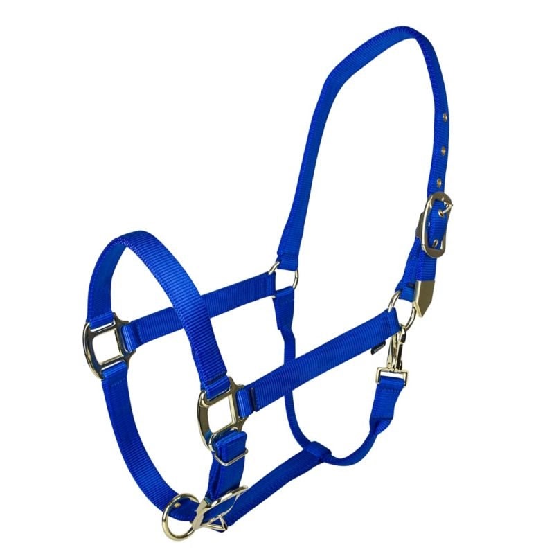Gatsby Gold Adjustable Nylon Halter - Black - Cob