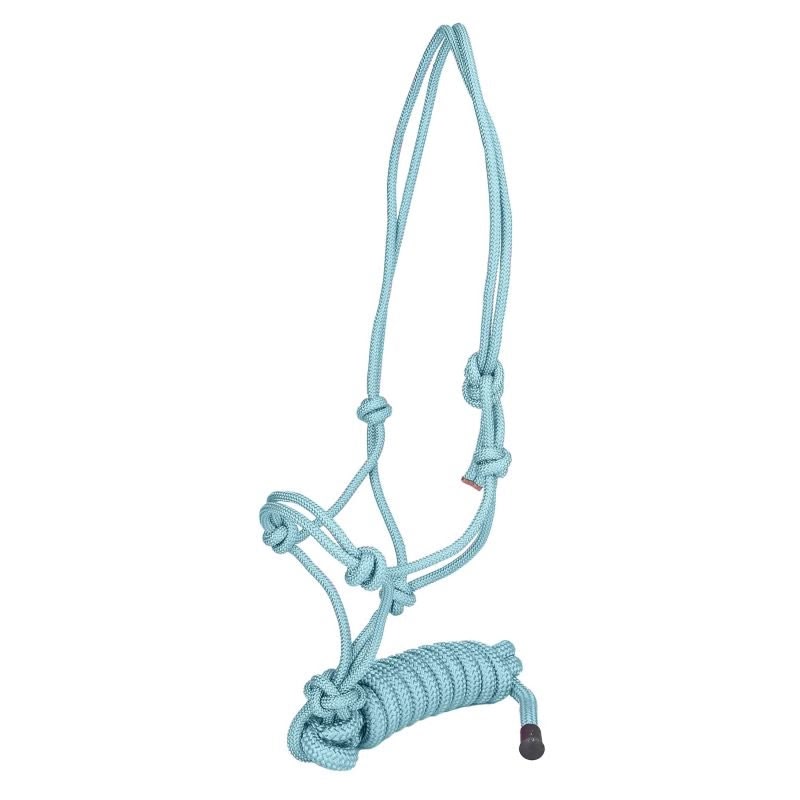 Tabelo Weanling Rope Halter with Lead - Light Blue - Weanling