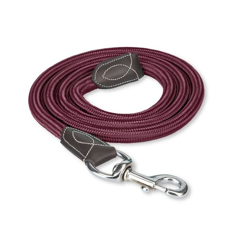 OEQ Leather Rope Lead - Wine - 6