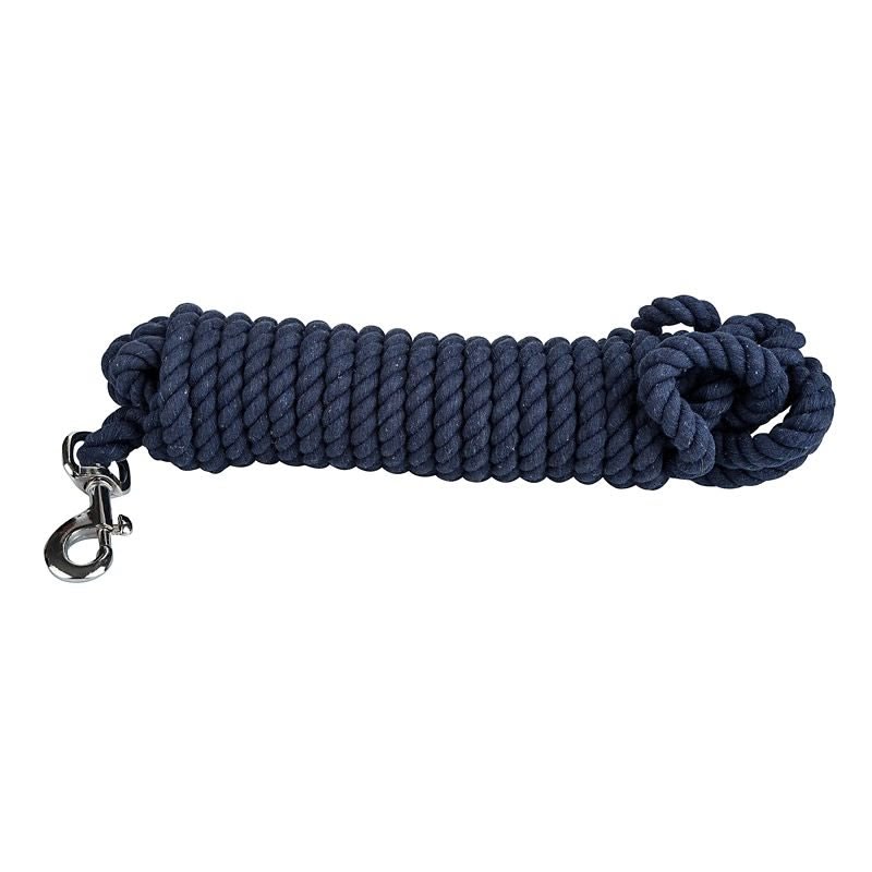 Tabelo Cotton Lunge Line with Loop End - Blue - 1/2" x 24