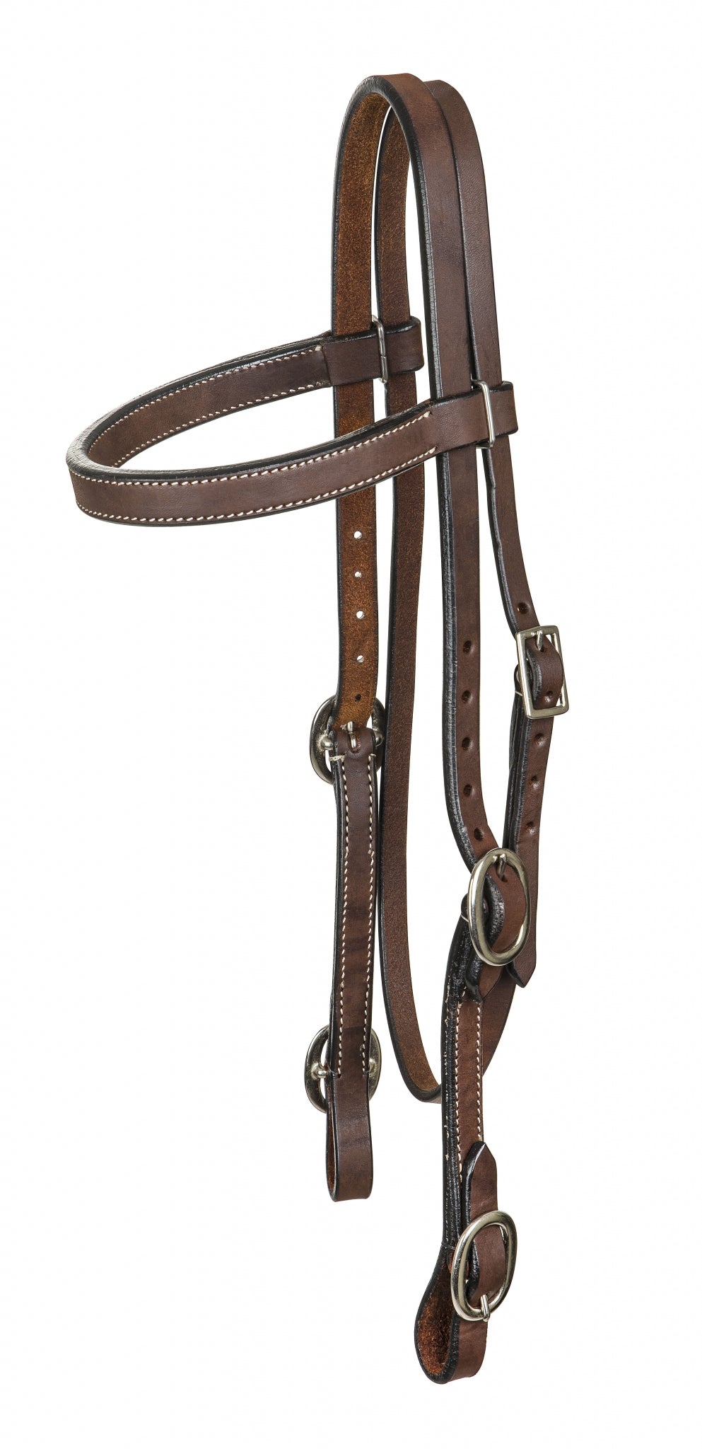 Tabelo Browband Headstall Buckle Ends - Dark Oil - Horse